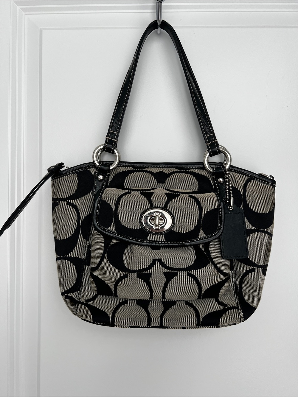 Coach Canvas mini tote